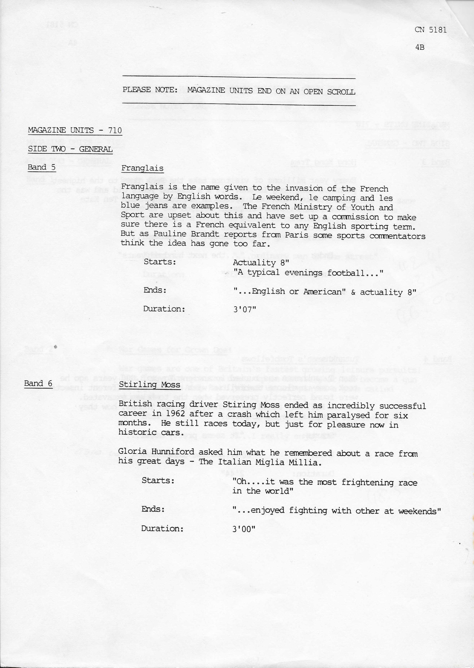 Inserts from CN 5181